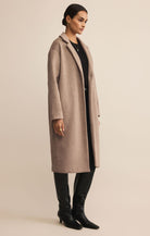 Long Sleeve Heathered Luxe Oversized Coat