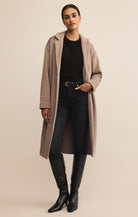 Long Sleeve Heathered Luxe Oversized Coat
