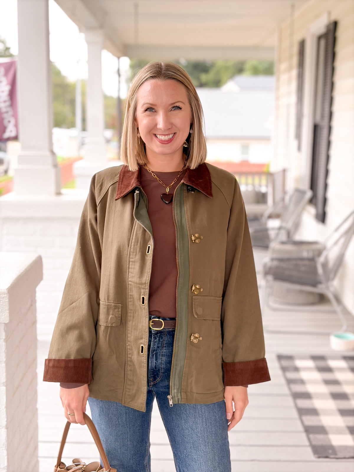 Rose & Lee Co Matin Jacket, Olive Jackets