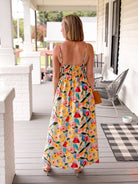 Rose & Lee Co Bloom Dress, Watercolor Floral Casual Dresses