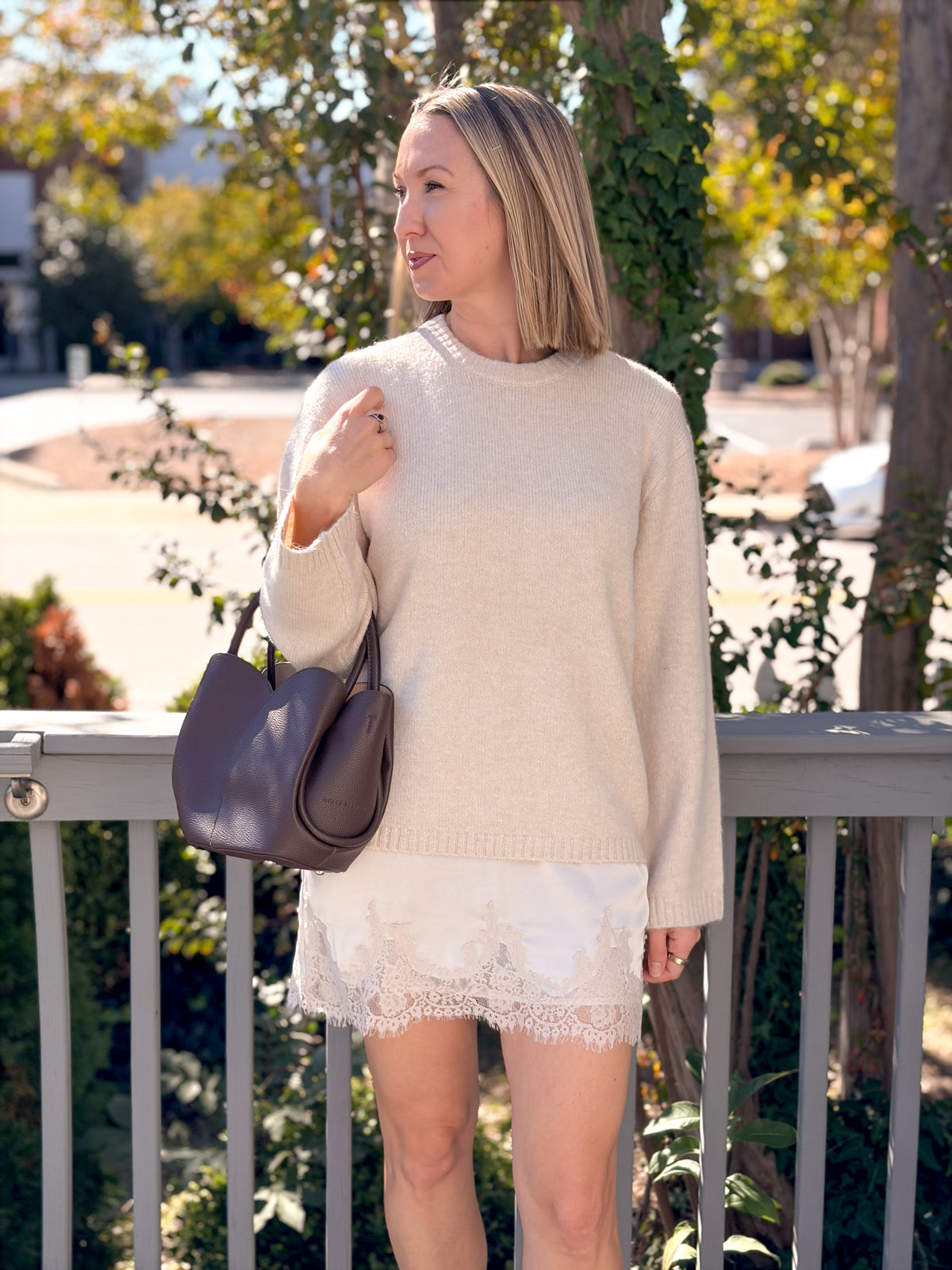 Rose & Lee Co Chill Mode Sweater, Frosted Pearl by Z Supply Sweaters