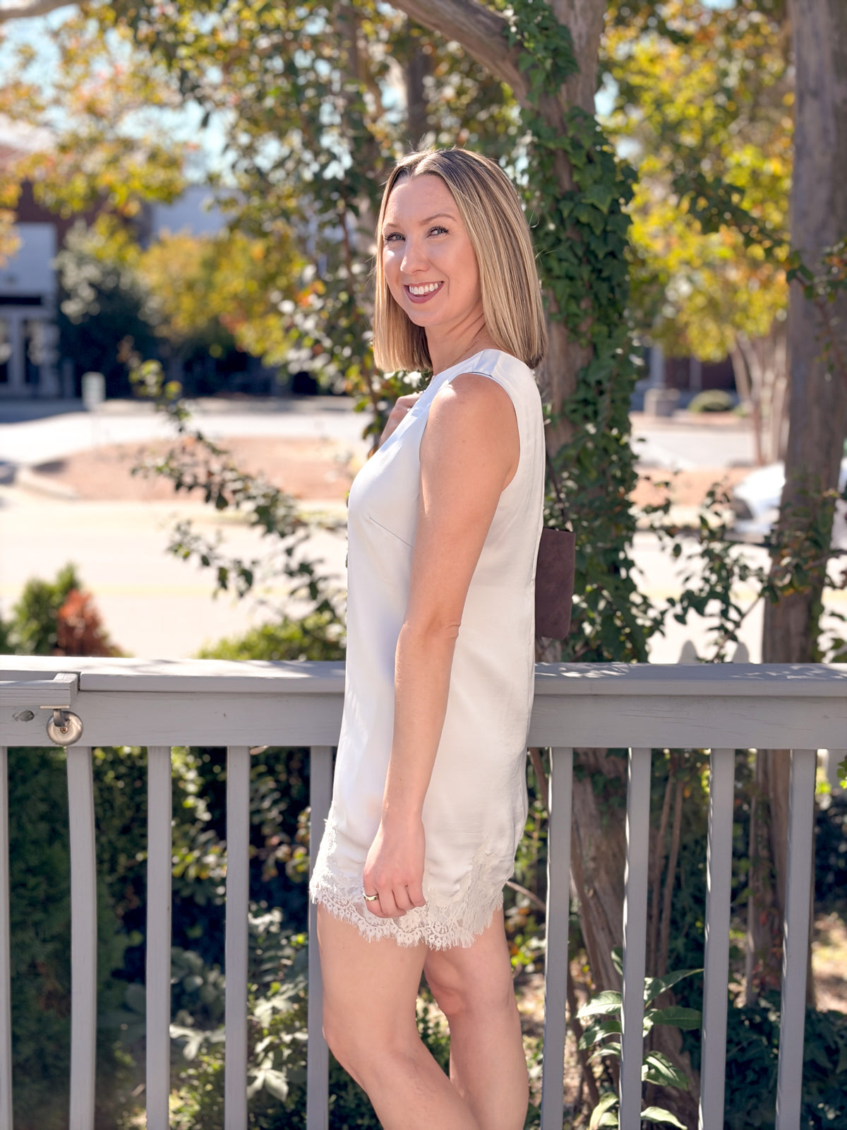 Rose & Lee Co Meadow Muse Dress, Frosted Pearl by Z Supply Casual Dresses