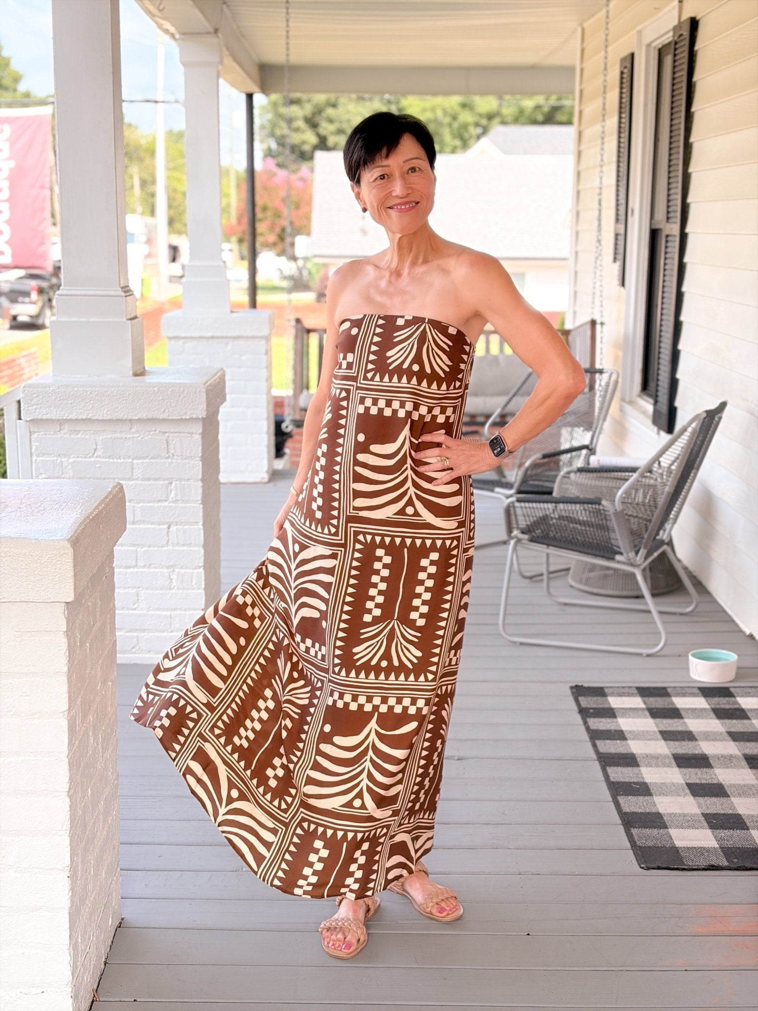 Rose & Lee Co Maddie Dress, Terracotta Event Dress
