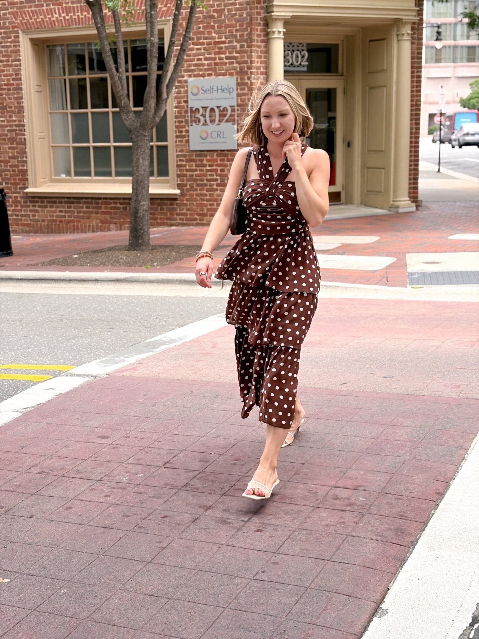 Rose & Lee Co Alice Dress, Chestnut Event Dress