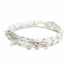 Silver Metal Wrap Iconic Disc Bracelet