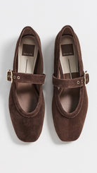 Rose & Lee Co Mikel Ballet Flats, Dark Brown Suede by Dolce Vita Accessories