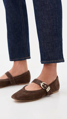 Rose & Lee Co Mikel Ballet Flats, Dark Brown Suede by Dolce Vita Accessories