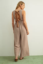 Rose & Lee Co Mila Jumpsuit, Brown Jumpsuit