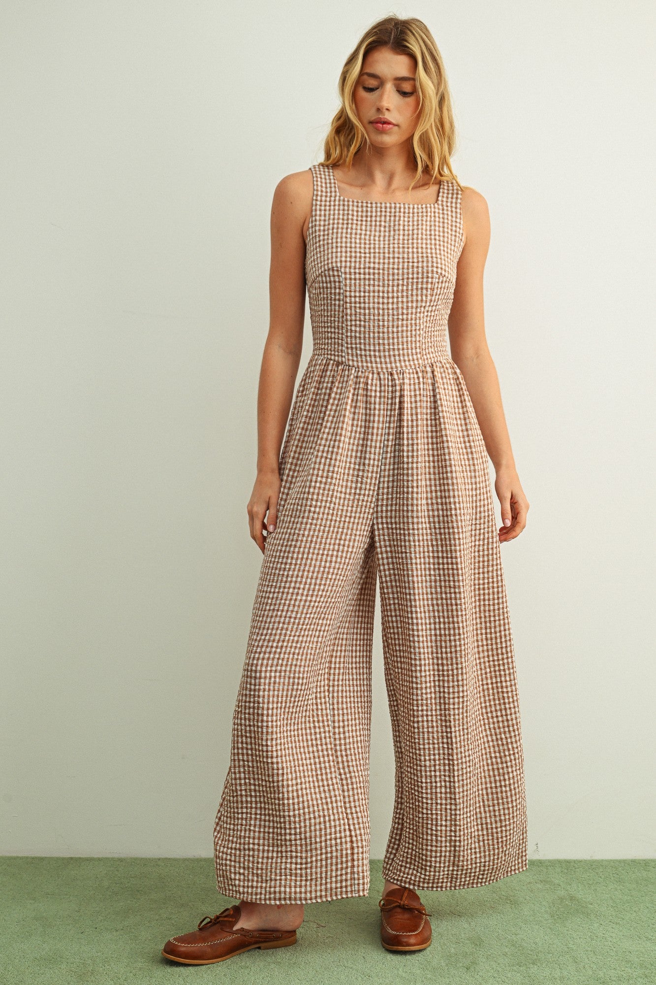Rose & Lee Co Mila Jumpsuit, Brown Jumpsuit