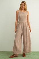 Rose & Lee Co Mila Jumpsuit, Brown Jumpsuit