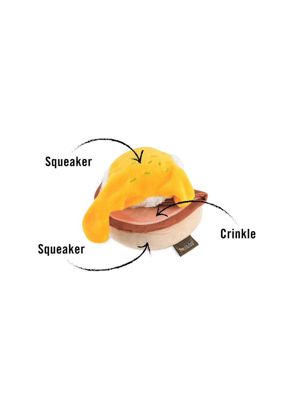 Rose & Lee Co Dog Toy, Mini Benny's Benedict Pets