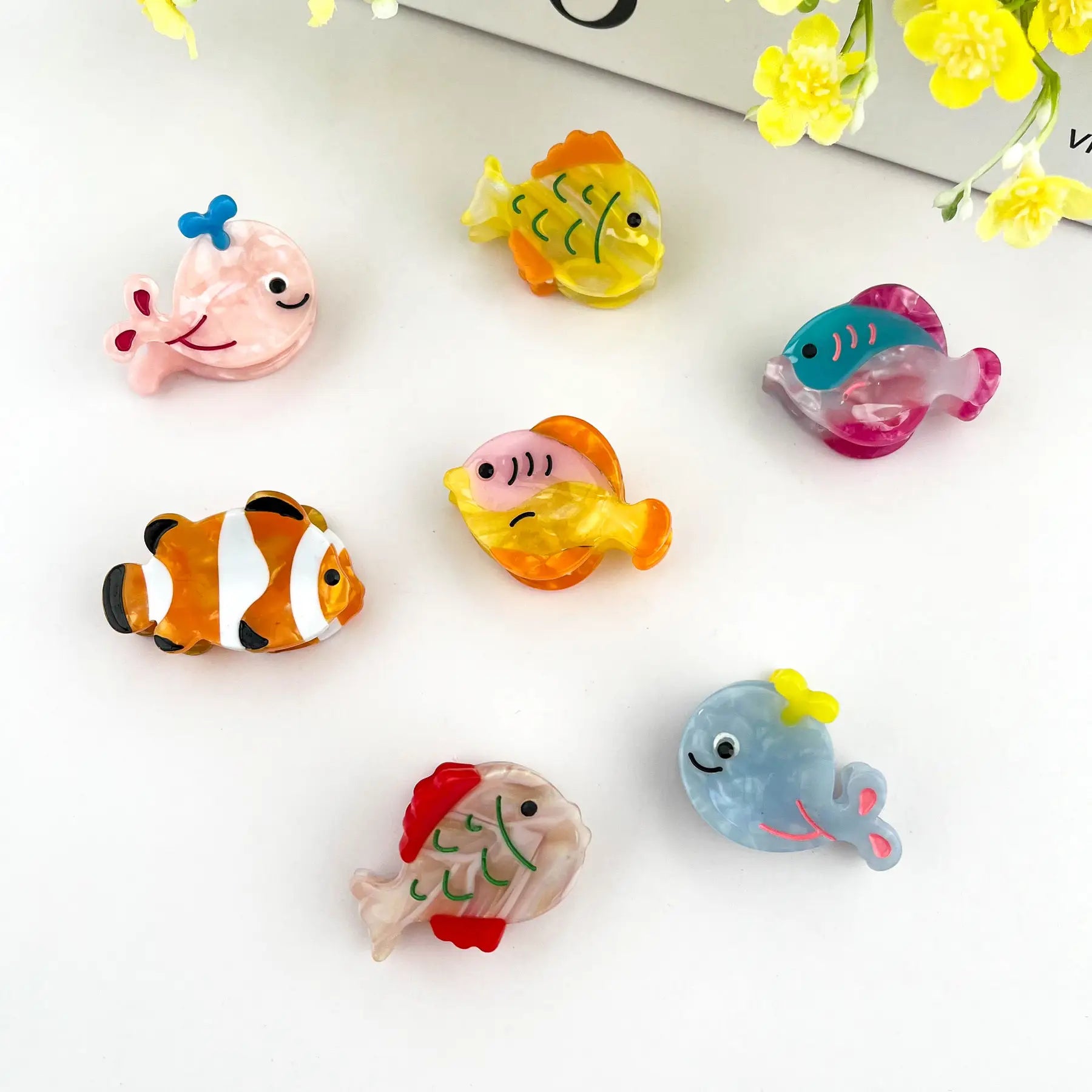 Rose & Lee Co Mini Fish Claw Clip, Assorted Accessories
