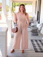 Rose & Lee Co Mila Jumpsuit, Brown Jumpsuit