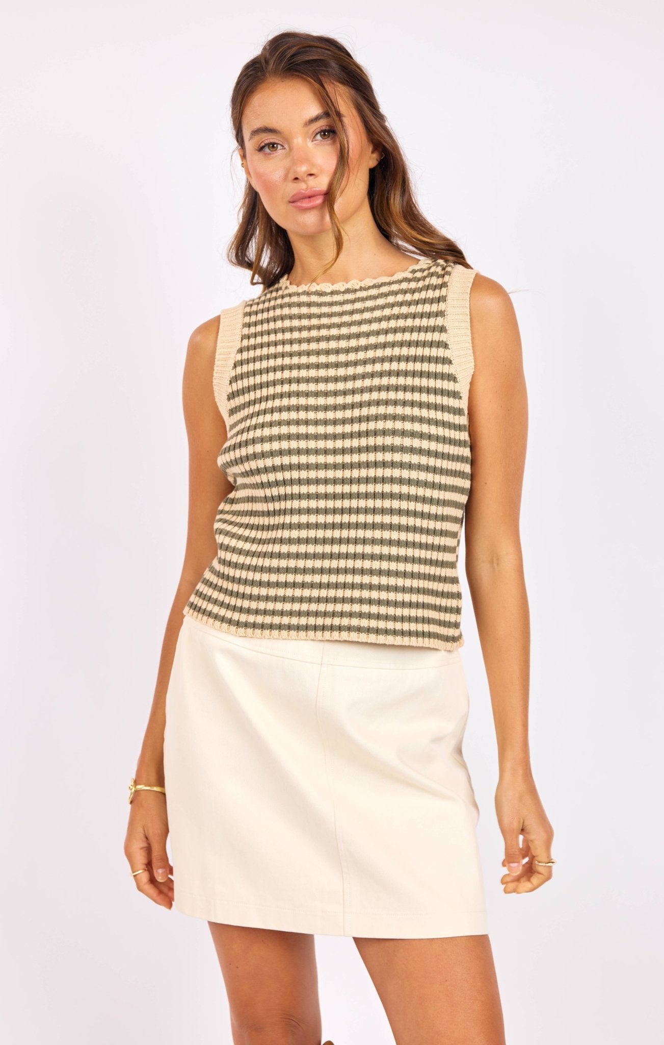 Rose & Lee Co Mona Tank, Sage Multi Tanks