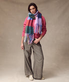 Rose & Lee Co Brushed Scarf, Multi Check by Marine Layer Accessories