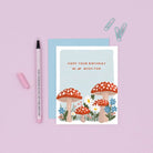 Rose & Lee Co Mushroom Birthday Card Stationery