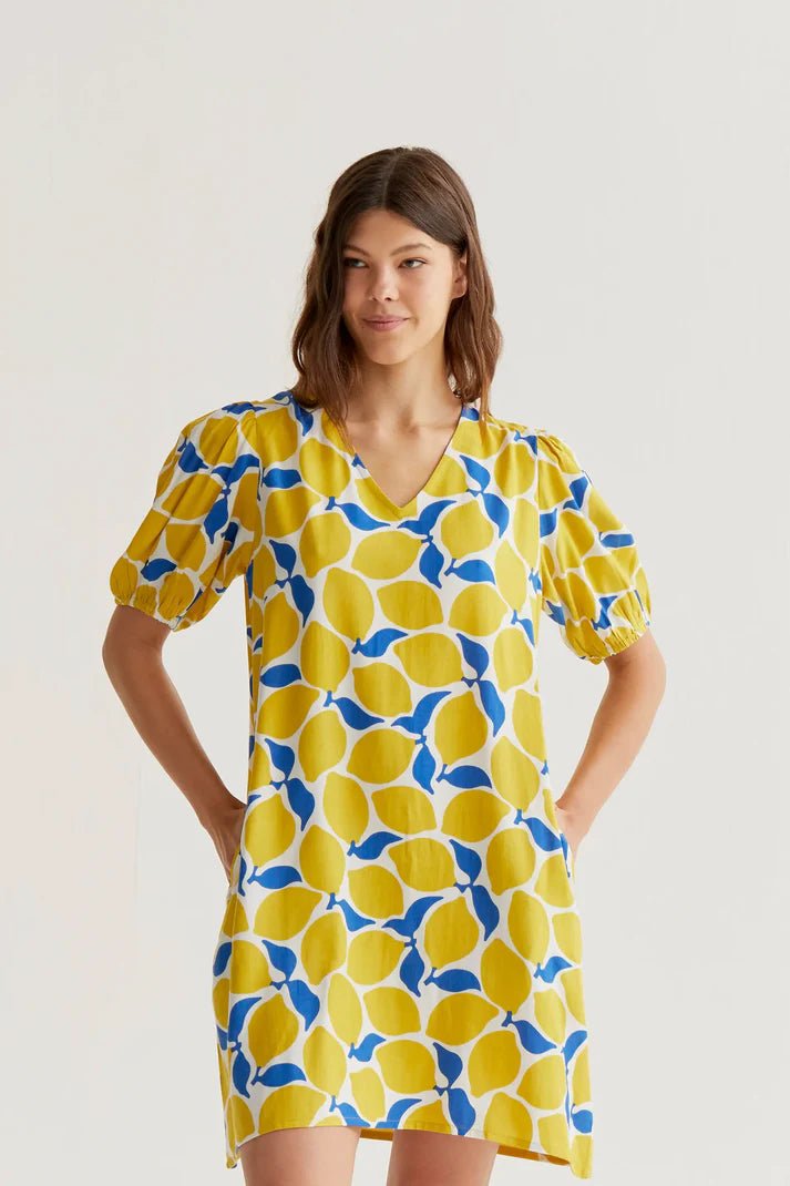 Short dress with Limoncello print
