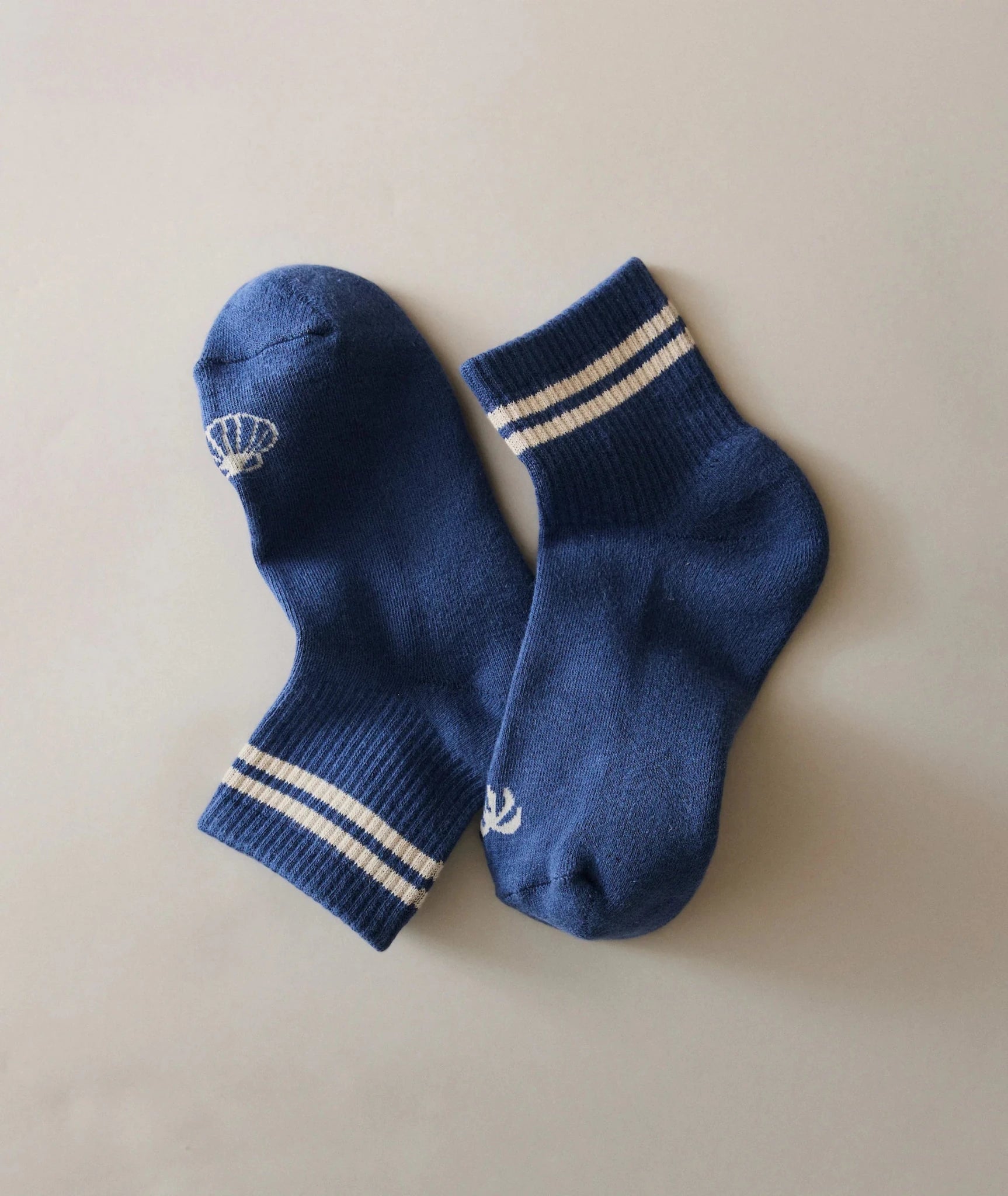 Rose & Lee Co Quarter Crew Socks, Navy by Marine Layer Accessories