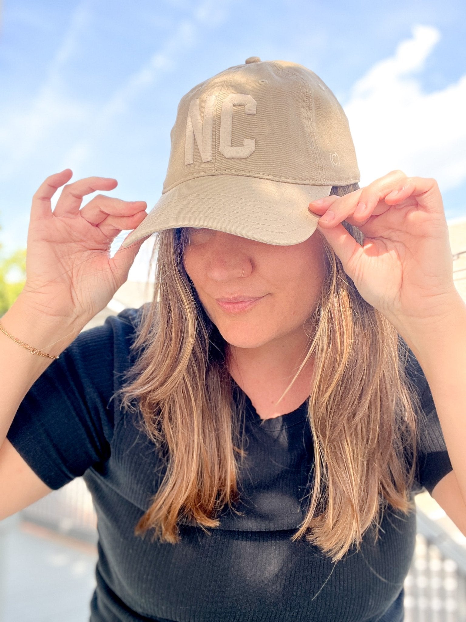 Rose & Lee Co NC Cotton Dad Hat, Monochrome Accessories