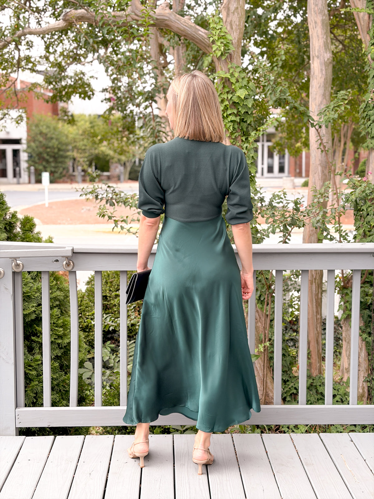 Rose & Lee Co Nellie Dress, Dark Green Event Dress