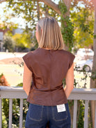 Rose & Lee Co Nights With You Top, Espresso Martini by Sanctuary Work Tops