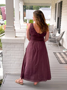 Rose & Lee Co Noralyn Dress, Dark Plum Casual Dresses