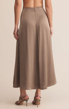 Moonlight Satin Midi Skirt