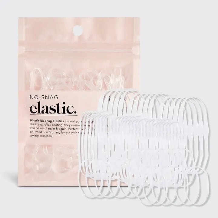 Rose & Lee Co No Snag Elastic 100pc, Clear Hair