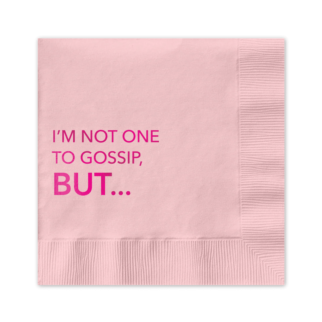 Rose & Lee Co Cocktail Napkin, Not One To Gossip Drinkware