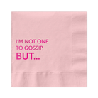 Rose & Lee Co Cocktail Napkin, Not One To Gossip Drinkware