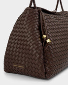 Rose & Lee Co Nova Woven Large Shoulder Bag, Chocolate BAGS