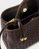 Rose & Lee Co Nova Woven Top Handle Bag, Chocolate Bags