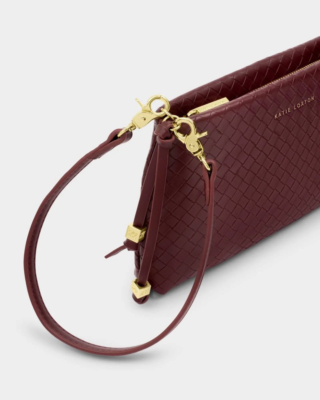 Rose & Lee Co Nova Woven Small Shoulder Bag, Cherry Bags