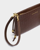 Rose & Lee Co Nova Woven Small Shoulder Bag, Dark Chocolate Bags