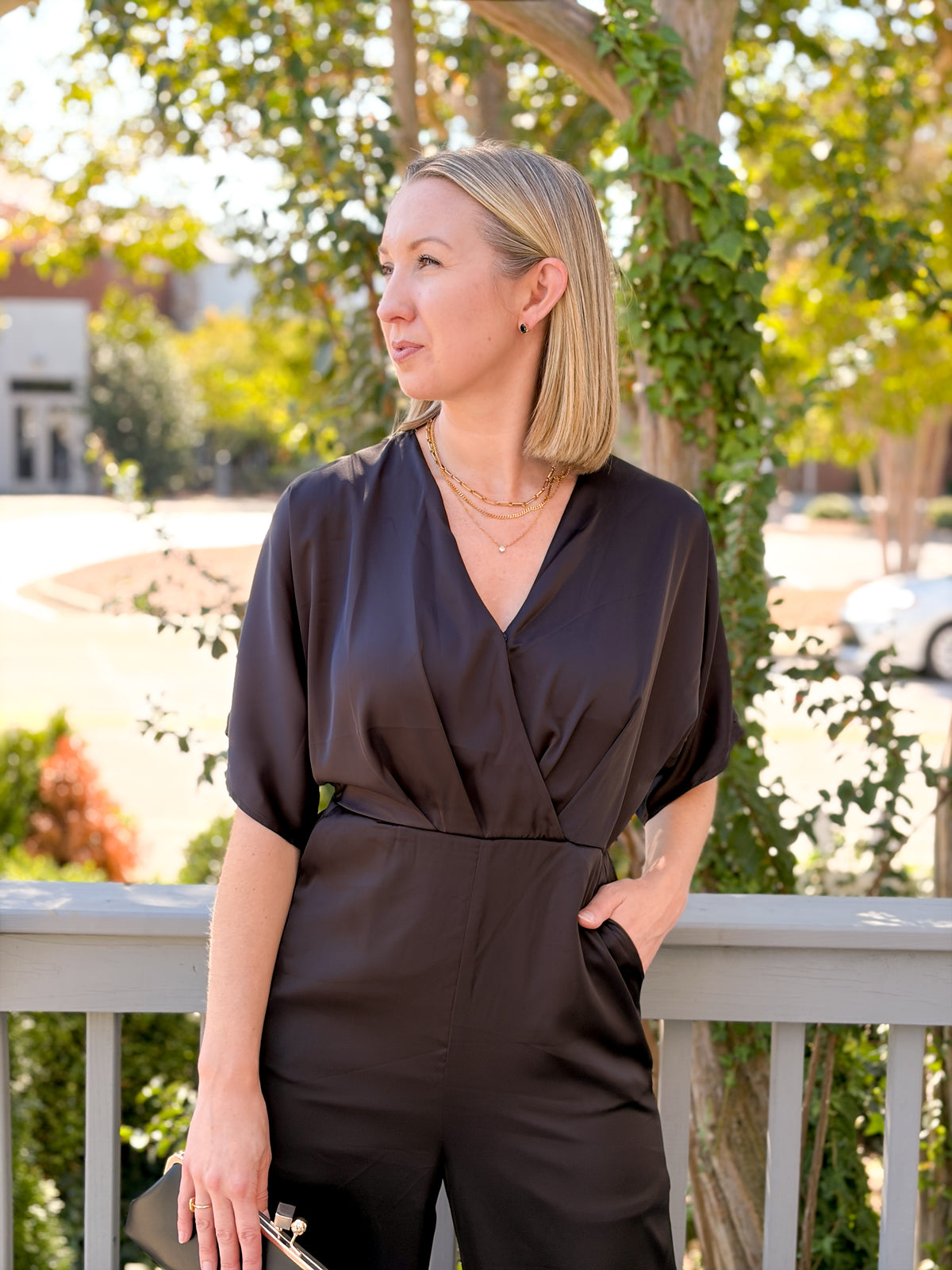 Rose & Lee Co Oaklynn Jumpsuit, Black Jumpsuit