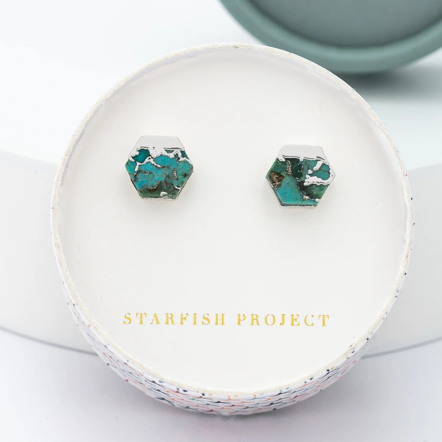 Rose & Lee Co Oasis Studs, Silver Earrings