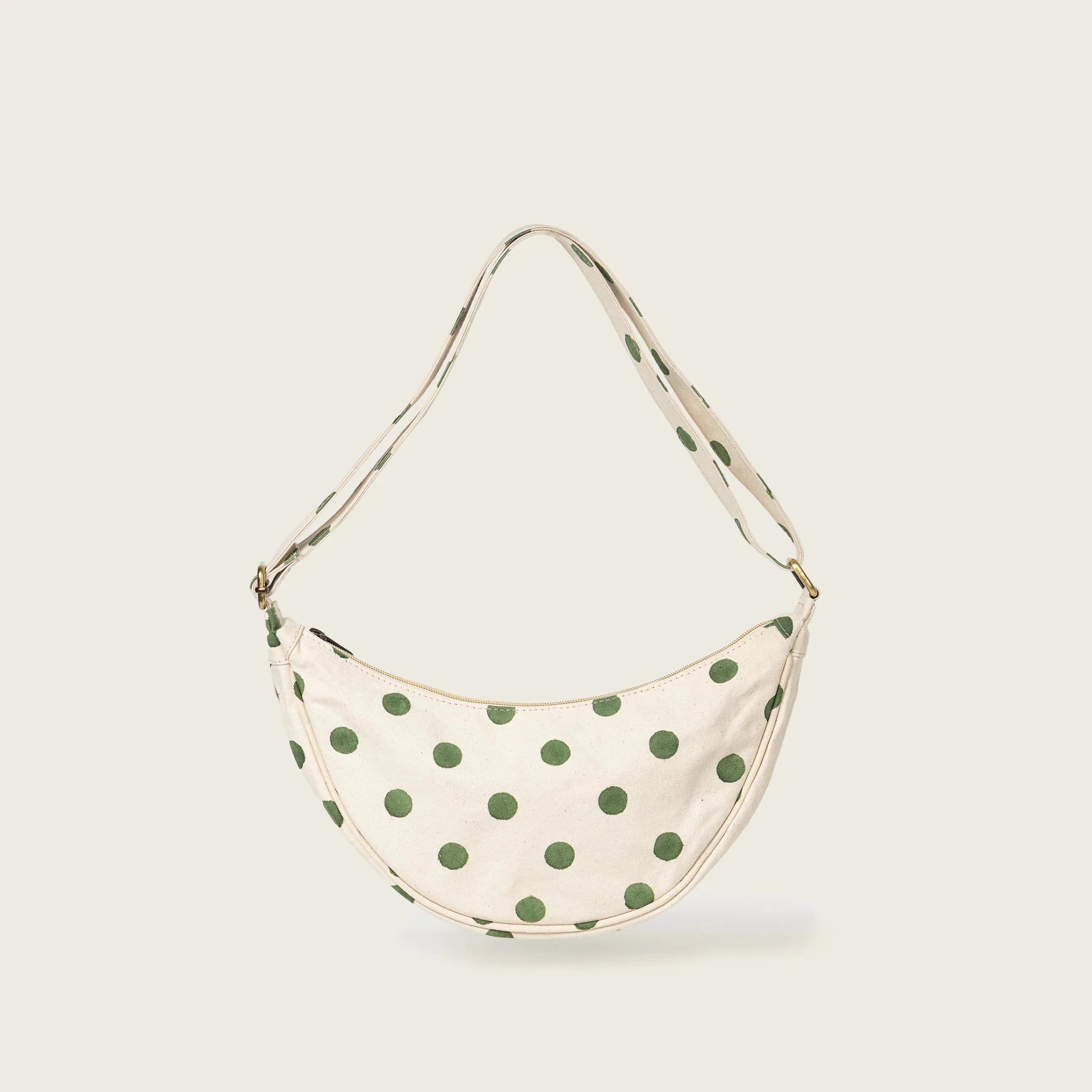 Rose & Lee Co Moon Sling Bag, Olive Dot Bags