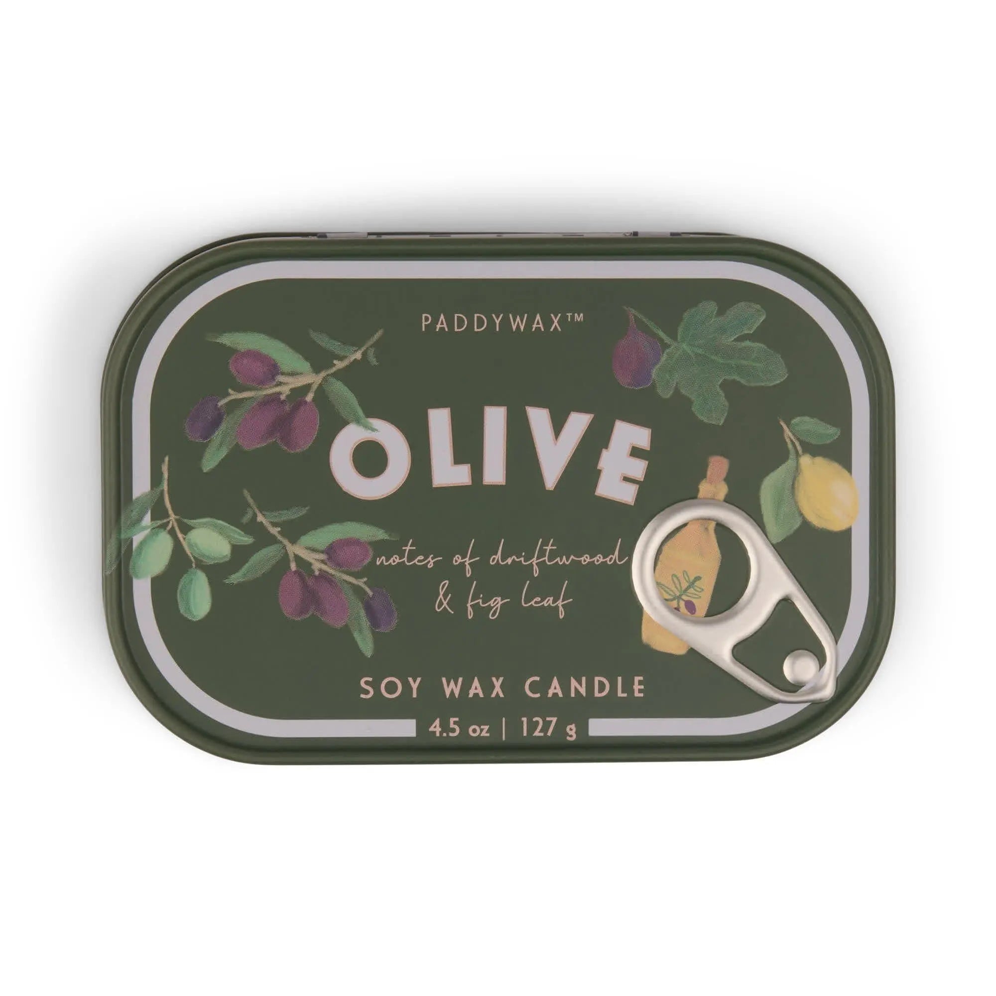 Rose & Lee Co Bistro 4.5 oz Tin Candle, Fig & Olive Candles