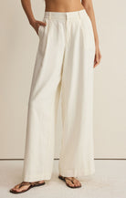 Rose & Lee Co Overlook Linen Pants, Cloud by Z Supply Pants