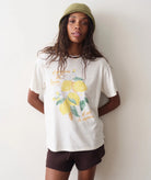 Rose & Lee Co Oversized Hemp Graphic Tee, Antique White by Marine Layer short sleeve