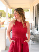 Rose & Lee Co Maria Dress, Poppy Red Casual Dresses
