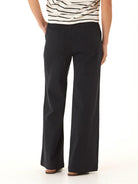 Black Wide Leg Twill Pants