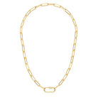 Gold Paperclip Necklace