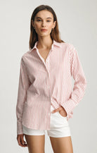 Rose & Lee Co Paris Top, Red Stripe by Mavi Jeans Long Sleeve