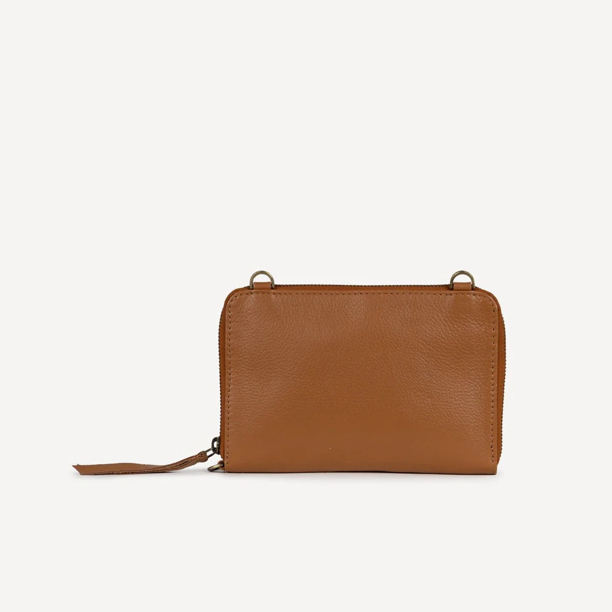 Pebbled Camel Crossbody Bag