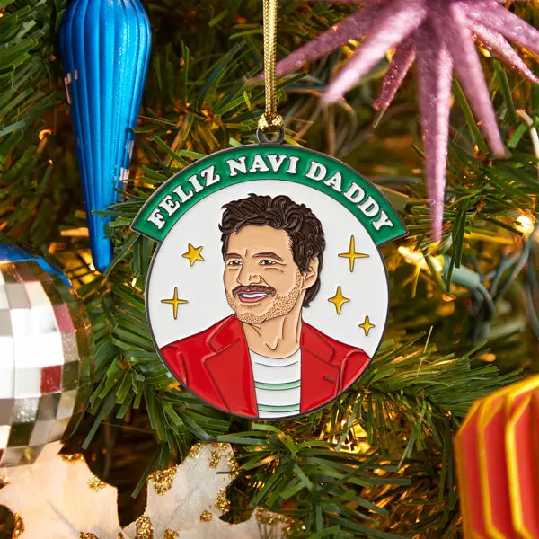 Pedro Pascal Christmas Tree Ornament