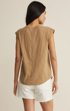 Rose & Lee Co Per Diem Top, Taro by Z Supply short sleeve