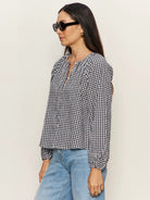 Rose & Lee Co Perfect Gingham Top, Picnic by Sanctuary Long Sleeve