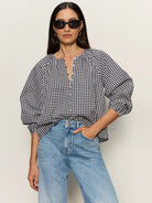 Rose & Lee Co Perfect Gingham Top, Picnic by Sanctuary Long Sleeve