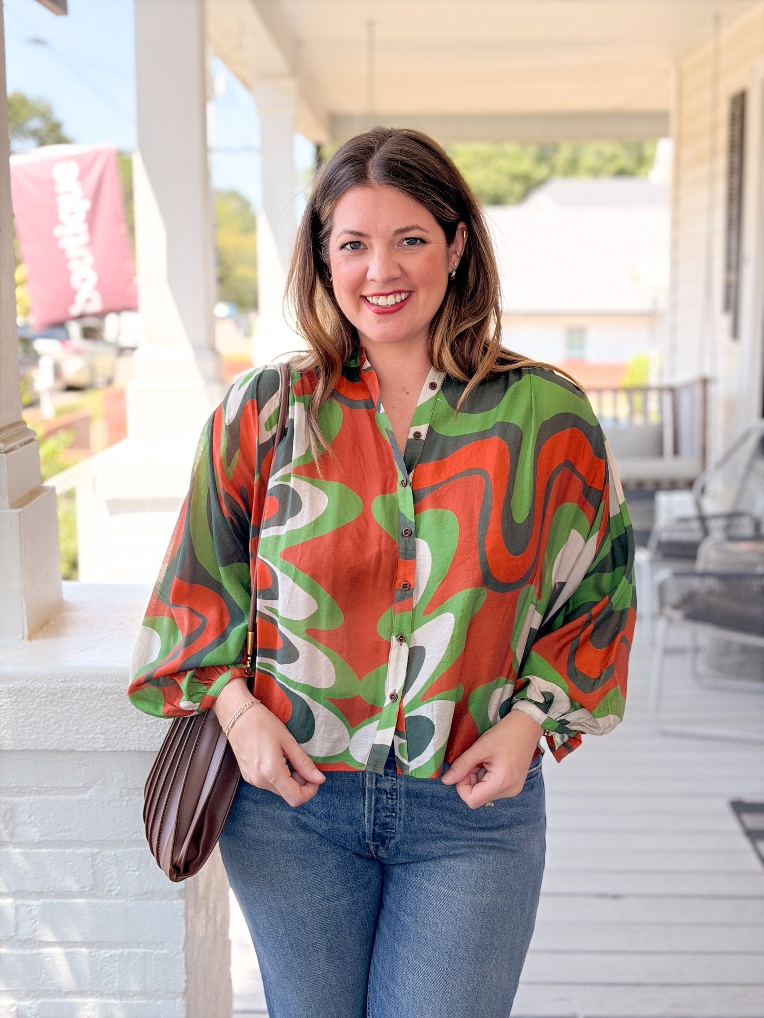 Rose & Lee Co Perla Top, Verdant Work Tops